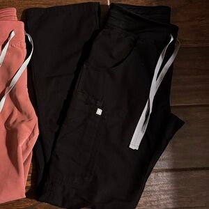 Figs Black Cargo style scrubs